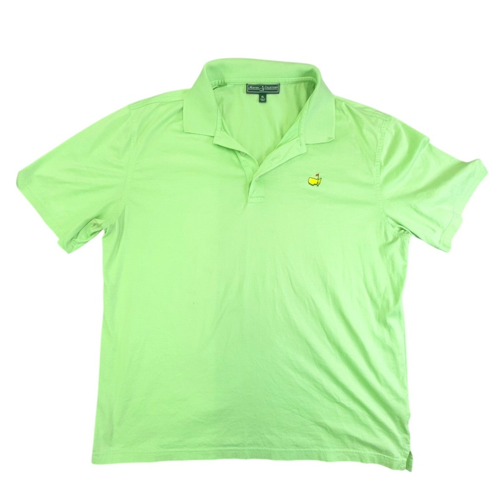Masters Collection Polo Shirt Mens XL Green Pima Cotton Short Sleeve Golf Logo
